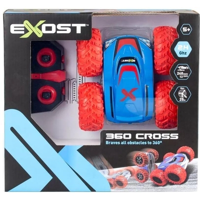 Product Τηλεκατευθυνόμενο AS Exost R/C Car 1:18 360 Cross Red Blue (7530-20258) base image