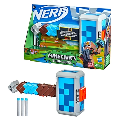 Product Hasbro Nerf: Minecraft Stormlander - Dart-Blasting Hammer (F4416) base image