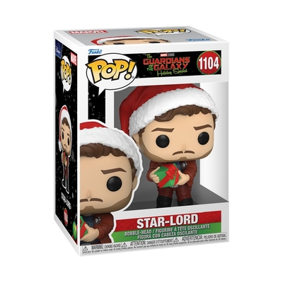 Product Figures  Statues Funko Pop! Marvel: The Guardians of the Galaxy Holiday Special - Star-Lord #1104 Bobble-Head Vinyl Figure base image