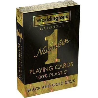 Product Τράπουλα Winning Moves: Waddingtons No.1 - Black And Gold Deck Playing Cards (WM00755-EN1) base image