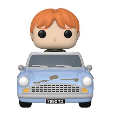 Product Funko Pop! Rides Super Deluxe: Harry Potter Chamber of Secrets Anniversary 20th - Ron Weasley in Flying Car #112 Vinyl Figure base image
