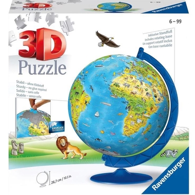 Product Παζλ 3D Ravensburger : Childrens World Globe (180 pcs) (12338) base image