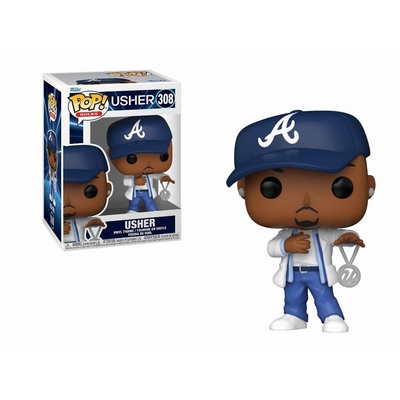 Product Funko Pop! Rocks: Usher (Yeah) #308 Vinyl Figure EN,FR,ES,DE,IT,PT,NL,DK,SE,RU Pack / Carton Window Box with Plastic Film base image