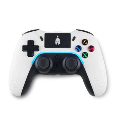 Product Spartan Gear - Aspis 4 Wired  Wireless Controller (Compatible with PC [wired] and Playstation 4 [wireless]) (White/Black) base image