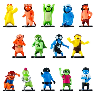 Product P.M.I. Gang Beasts Collectible Figures - 5 Pack -including 1 rare hidden character (S1) (Random) (GB2040) base image