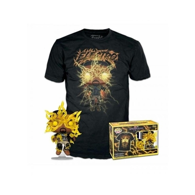Product T-Shirt Funko Pop! (Adult): Marvel Spider-Man No Way Home S3 Electro (Glows in the Dark) Vinyl Figure & T-Shirt (XL) base image
