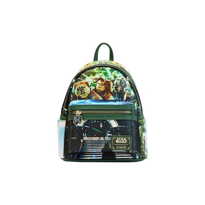 Product Loungefly Disney Star Wars - Scenes Return Of The Jedi Mini Backpack (STBK0371) EN,FR,ES,DE,IT,PT,NL,DK,SE,RU Label / Plastic Bag base image
