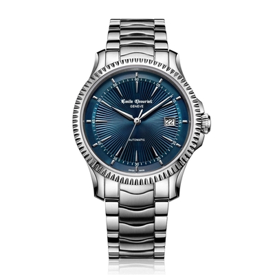 Product Ανδρικό Ρολόι Emile Chouriet 081155G66986 (40mm) Μεταλλικό Μπρασελέ Ασημί base image