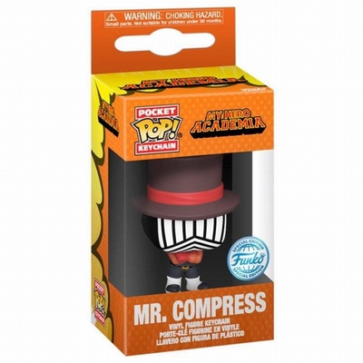 Product Funko Pocket Pop!: My Hero Academia - Mr. Compress (Hideout) Vinyl Figure Keychain EN,FR,ES,DE,IT,PT,NL,DK,SE,RU Pack / Carton Window Box with Plastic Film base image