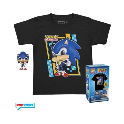 Product T-Shirt Funko Pocket Pop! (Child): Sonic The Hedgehog Sonic Vinyl Figure & T-Shirt (S) base image