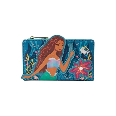 Product Loungefly Disney: Little Mermaid - Ariel Live Action Flap Wallet (WDWA2571) EN,FR,ES,DE,IT,PT,NL,DK,SE,RU Label / Plastic Bag base image