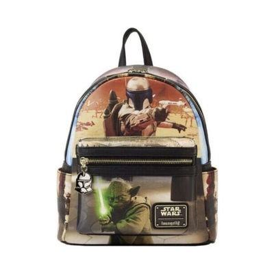 Product Loungefly Disney Star Wars - Episode Two Attack of the Clones Scene Mini Backpack (STBK0385) EN,FR,ES,DE,IT,PT,NL,DK,SE,RU Label / Plastic Bag base image