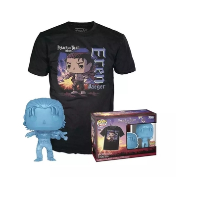 Product T-Shirt Funko Pop! (Adult): Attack on Titan Final Season Eren Jaeger (with Marks) Vinyl Figure and T-Shirt (XL) base image