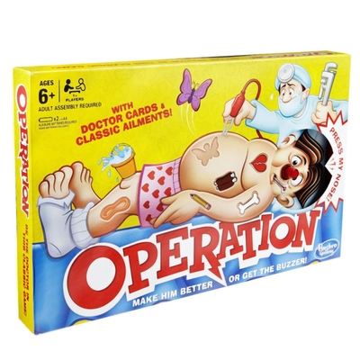 Product Hasbro Classic Operation Board Game (English Language) (B2176348) base image