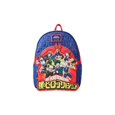 Product Loungefly My Hero Academia - Group Debossed Logo Mini Backpack (MHABK0023) EN,FR,ES,DE,IT,PT,NL,DK,SE,RU Label / Plastic Bag base image