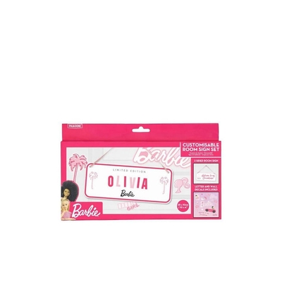 Product Paladone Barbie - Customisable Room Sign Set (PP11568BR) EN,FR,DE,ES,IT,NL,PT Pack / Carton Box base image