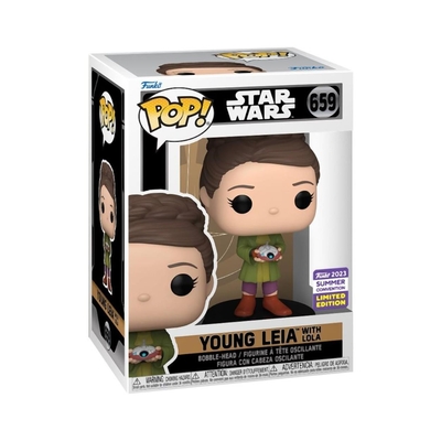Product Φιγούρα Funko Pop! Disney: Star Wars Obi-Wan Kenoby - Young Leia with Lola (Convention Limited Edition) base image