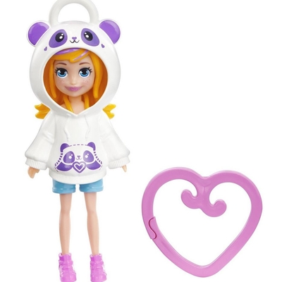 Product Mattel Polly Pocket: Hoodie Buddy - Panda Doll (HKW00) base image