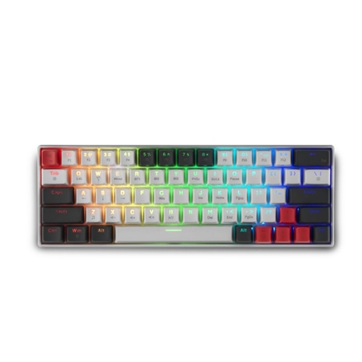 Product Spartan Gear - Pegasus 2 RGB Wired  Wireless 63 keys Mechanical Gaming Keyboard (color: White/Grey) base image