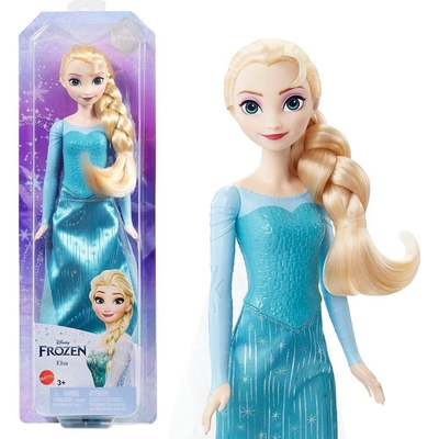 Product Mattel Disney: Frozen - Elsa (Light Blue-Green Dress) (HLW47) EN,FR,DE,ES,PT,IT,NL,SE,DK,NO,FI,PL,CZ,SK,HU,RU,GR,TR,AR Pack / Carton Blister Pack base image