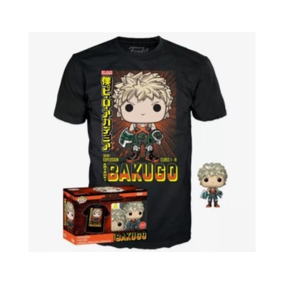 Product T-Shirt Funko Pop! (Adult): My Hero Academia Katsuki Bakugo (Metallic) (Special Edition) Vinyl Figure & T-Shirt (XL) base image
