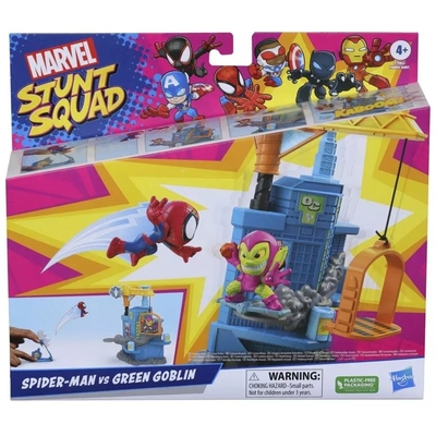 Product Hasbro Marvel: Stunt Squad - Spider-Man VS Green Goblin Mini Playset (F7062) base image