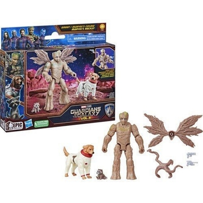 Product Φιγούρες Δράσης Hasbro Marvel Guardians of the Galaxy Vol.3: Epic Hero Series - Groot / Marvels Cosmo / Marvels Rocket Action Figures (4) (F7367) base image