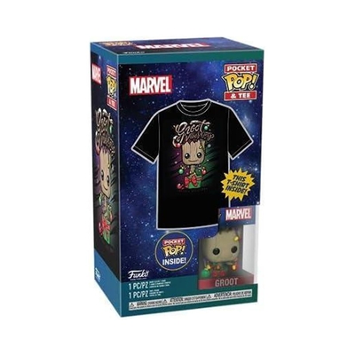 Product T-Shirt Funko Pocket Pop! (Child): Guardians of the Galaxy Holiday Groot Vinyl Figure & T-Shirt (S) base image