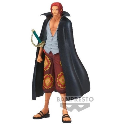Product Banpresto DXF The Grandline Series: One Piece Film Red - Shanks (Ver.A) Statue (88185) EN,FR,ES,DE,NL,IT,PT,PL,AR Pack / Carton Box base image