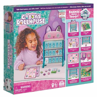 Product Εκπαιδευτικά Spin Master Gabbys Dollhouse: 8 Games Under 1 Roof - Board Games (6065857) base image
