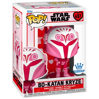 Product Figures  Statues Funko Pop! Disney Star Wars: Valentines S4 - Bo-Katan Kryze #497 Bobble-Head Vinyl Figure base image