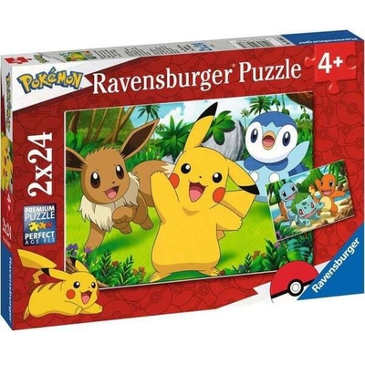 Product Ravensburger Puzzle: Pokemon Pikachu and Pals (2x24pcs) (05668) base image
