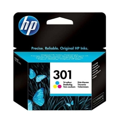 Product Αυθεντικό Μελάνι HP 301 Μαύρο Τρίχρωμο Κυανό/Ματζέντα/Κίτρινο (3 pcs) base image