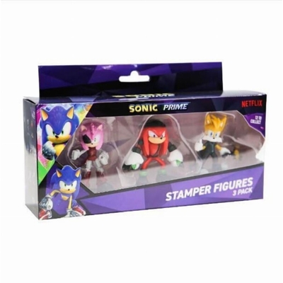 Product P.M.I. Sonic Prime - 3 Pack (S1) Stamper Figures (Random) (SON5021) base image
