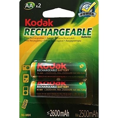 Product Επαναφορτιζόμενη Μπαταρία LR6 Kodak NI-MH 2600 mAh (2 pcs) base image