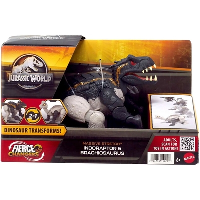 Product Φιγούρες Δράσης Mattel Jurassic World: Fierce Changers Massive Stretch - Indoraptore  Brachiosaurus (HPD35) base image