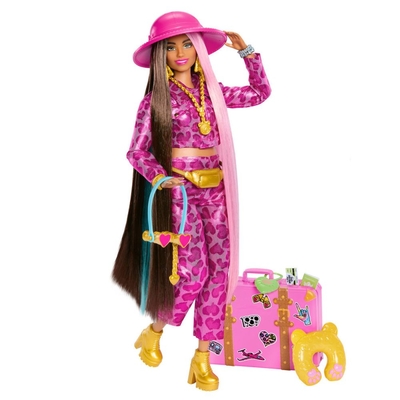 Product Mattel Barbie: Extra Fly - Safari Fashion Doll (HPT48) EN,FR,DE,ES,PT,IT,NL,SE,DK,NO,FI,PL,CZ,SK,HU,RU,GR,TR,AR Pack / Carton Blister Pack base image