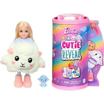 Product Mattel Chelsea Cutie Reveal - Lamb (HKR18) EN,FR,DE,IT,NL,ES,PT,RU,TR,GR,RO,BG,HRV,SK,AR Pack / Carton Tube base image