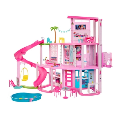Product Mattel Barbie: Dreamhouse Playset (HMX10) EN,FR,DE,IT,NL,ES,PT,SE,DK,NO,FI,PL,CZ,SL,HU,RU,GR,TR,BG,RO,AR Pack / Caton Box base image