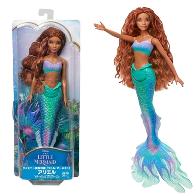 Product Mattel Disney: The Little Mermaid - Mermaid Ariel Doll (HLX08) EN,FR,DE,ES,PT,IT,NL,SE,DK,NO,FI,PL,CZ,SK,HU,RU,GR,TR,AR Pack / Carton Blister Pack base image