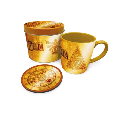 Product Pyramid The Legend of Zelda: Golden Triforce - Mug Coaster Tin (GP86075) EN,DE,IT,FR,ES,PL Pack / Tin Case base image