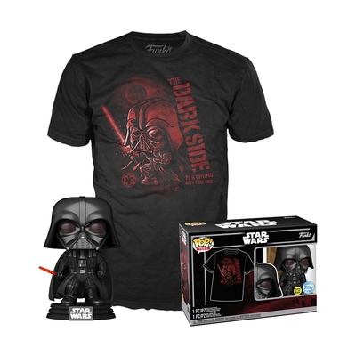 Product T-Shirt Funko Pop! (Adult) Disney: Star Wars Darth Vader (Special Edition) Bobble-Head Vinyl Figure & T-Shirt (L) base image