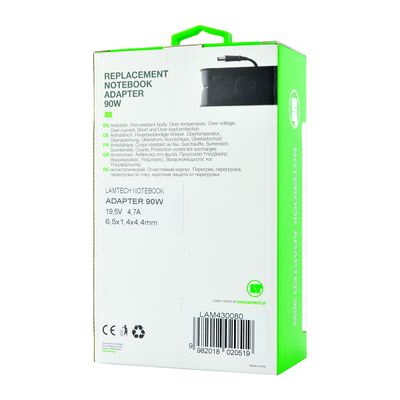 Product Φορτιστής Laptop 90W Lamtech SONY 19,5V4,7A 6,5x1,4x4,4mm base image