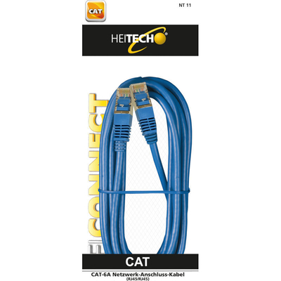 Product Καλώδιο Δικτύου Heitech 09004115 Cat-6a RJ45 σε RJ45 3 m base image