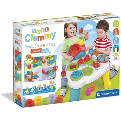 Product AS Clementoni: Soft Clemmy - Sensory Table (1033-17704) EN,IT,FR,DE,ES,NL,GR,PL,PT,RU,CZ,SK,HU,FI,NO,SE,DK,BG,TR,BR,AR Pack / Carton Box base image