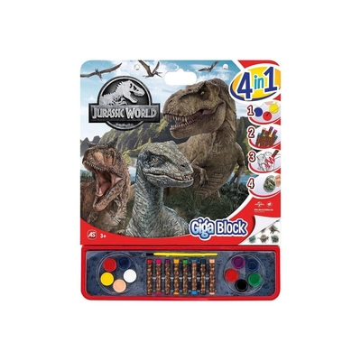 Product Σετ Ζωγραφικής AS Giga Block 4 In 1 Jurassic World (1023-62745) base image