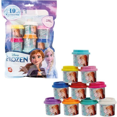 Product AS Disney: Frozen -10 Jars of Plasticine (1045-03598) EN,GR,RO,BG Pack / Plastic Bag base image