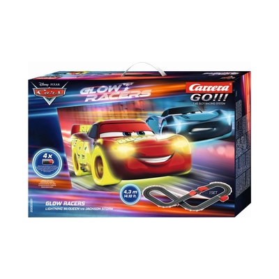 Product Πίστα Carrera GO!!! Set: Disney Cars - Glow Racers Lightning McQueen VS Jackson Storm - Battery Operated 1:43 base image