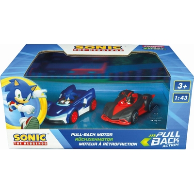 Product Αυτοκίνητα  Οχήματα Carrera Pull Speed: Team Sonic Racing - Sonic vs. Shadow Twinpack Pull Back Motor - 1:43 (15813023) base image