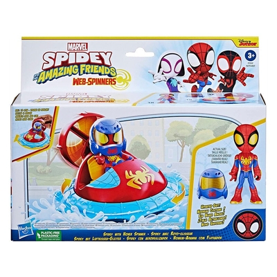 Product Hasbro Marvel: Spidey and his Amazing Friends - Web-Spinners - Spidey with Hover Spinner Vehicle (F7252) EN,DE,FR,ES,PT Pack / Carton Box base image